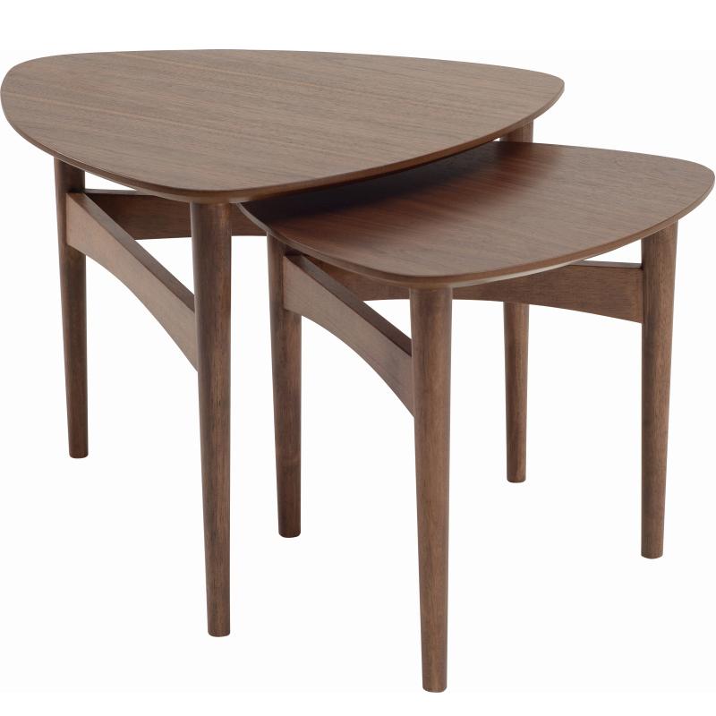 Set of 2 - Poet Coffee Tables - Walnut