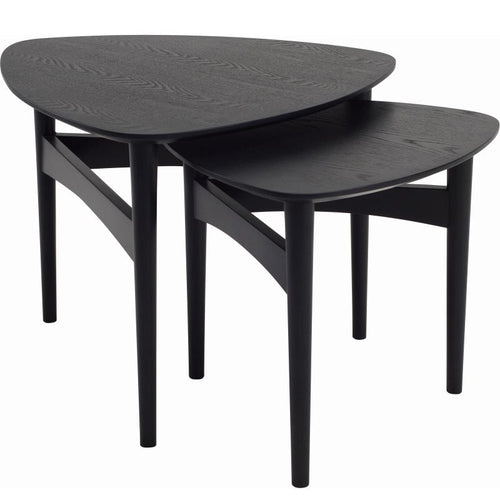 Set of 2 - Poet Coffee Tables - Black