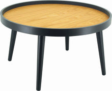 Millard Coffee Table - 80cm - Oak + Black Ash