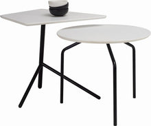 Stan Side Table - Black + White