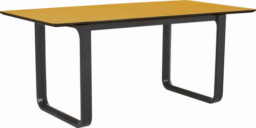 Icon Dining Table - 180cm - Black Ash + Natural Laminate