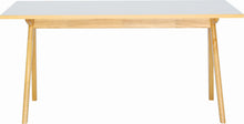 Maden Dining Table - 160cm - Natural + Light Grey Laminate
