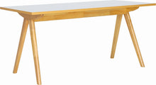 Maden Dining Table - 160cm - Natural + Light Grey Laminate