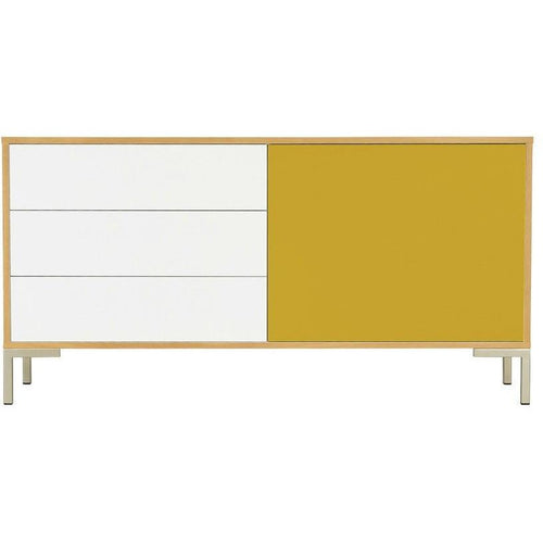 Randy Sideboard in White and Yellow | innovatec Melbourne, Sydney, Brisbane, Adelaide & Perth