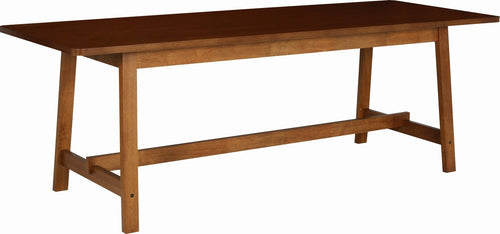 Norraker Dining Table - 220cm - Cocoa + Walnut Laminate