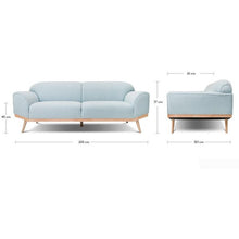 VOLT 3 Seater Sofa - Light Blue