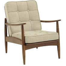 Ripon Danish Armchair in Almond - Front View | innovatec Melbourne, Sydney, Brisbane, Adelaide & Perth