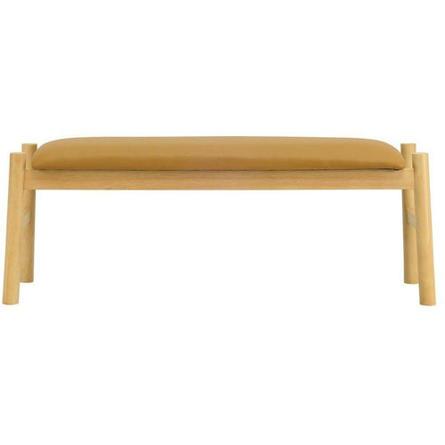 Madge Upholstered Bench Seat in Caramel | innovatec Melbourne, Sydney, Brisbane, Adelaide & Perth