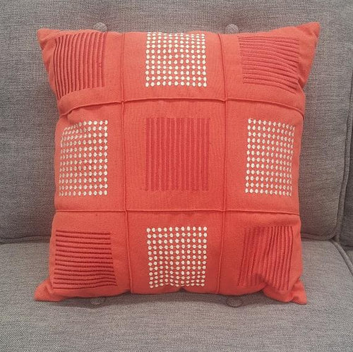 Clearance Couch Cushions - Red Squares