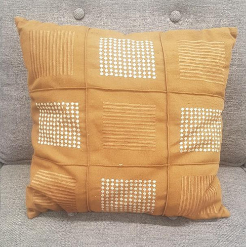 Clearance Couch Cushions - Orange Squares