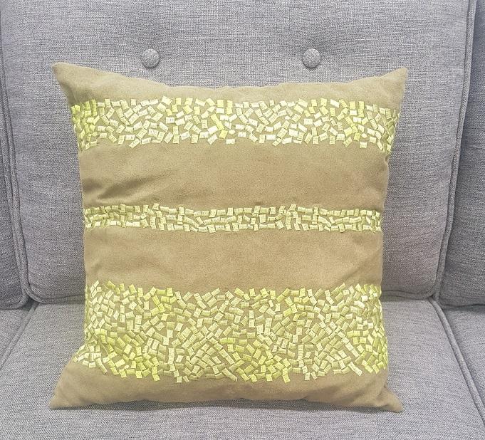 Clearance Couch Cushions - Green Stripes