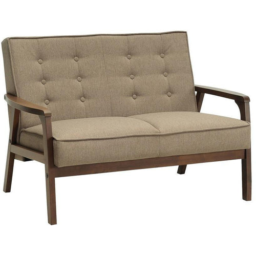 Taylor Retro 2 Seater Sofa in Light Brown | innovatec Melbourne, Sydney, Brisbane, Adelaide & Perth