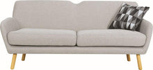 Wagon 3 Seater Sofa - Pale Silver - Royaal Range