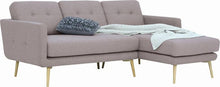 Stream 3 Seater Sofa with Right Chaise - Oak Brown - Royaal Range