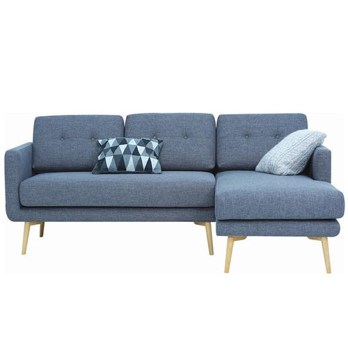 Stream 3 Seater Sofa with Right Chaise - Seal Grey - Royaal Range
