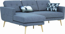 Stream 3 Seater Sofa with Left Chaise - Seal Grey - Royaal Range