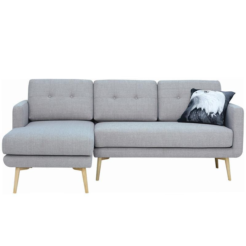Stream 3 Seater Sofa with Left Chaise - Timberwolf - Royaal Range