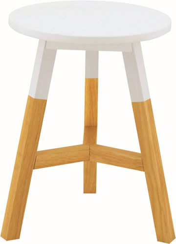Reba Stool - Oak + White Top
