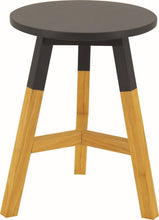 Reba Stool - Oak + Graphite Grey
