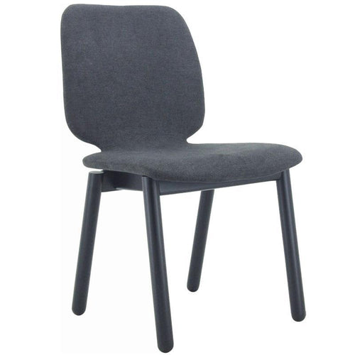 Missie Dining Chair - Black + Dark Grey