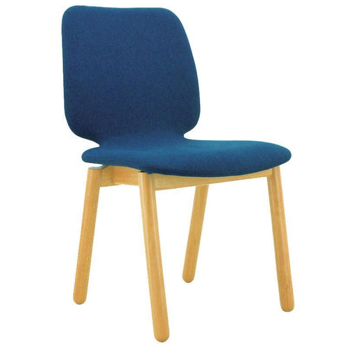 Missie Dining Chair - Oak + Midnight Blue