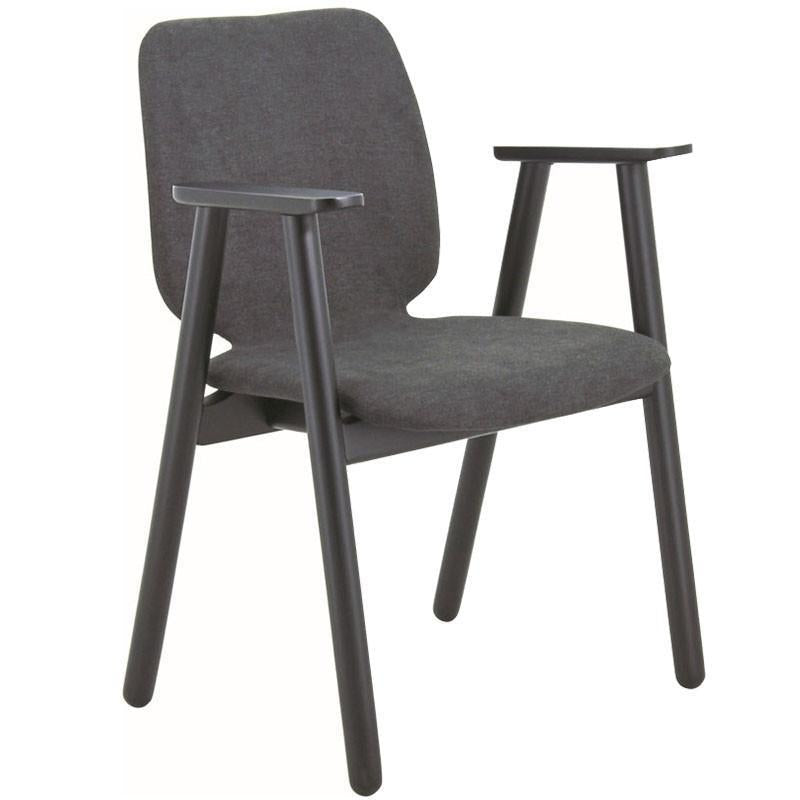 Missie Arm Chair - Black + Dark Grey