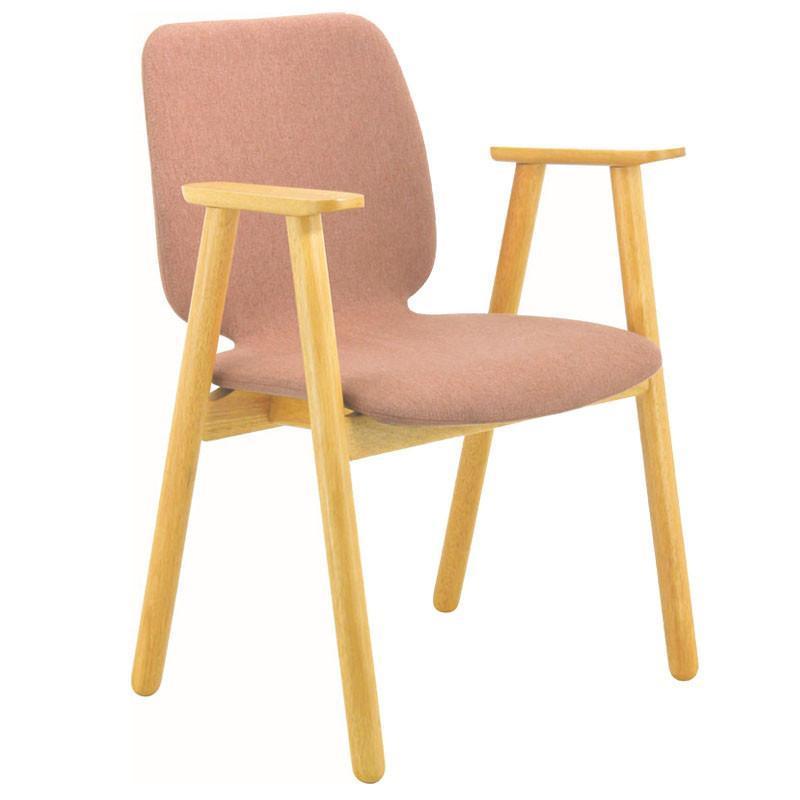 Missie Arm Chair - Oak + Burnt Umber