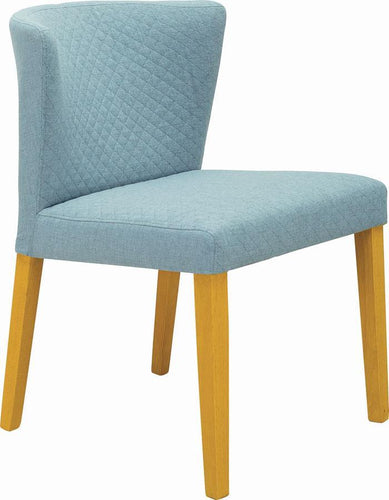 Rhoda Dining Chair - Oak + Aquamarine