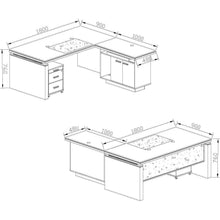 Waverly Small Corner Desk - Dimensions | Modern Furniture Melbourne, Sydney, Brisbane, Adelaide & Perth