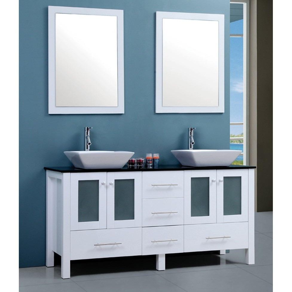 Modern White Double Vanity with Mirrors | innovatec Melbourne, Sydney, Brisbane, Adelaide & Perth