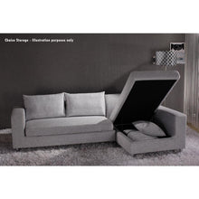 Darcy Dark Grey Lounge - Chaise Storage | Modern Furniture Melbourne, Sydney, Brisbane, Adelaide & Perth