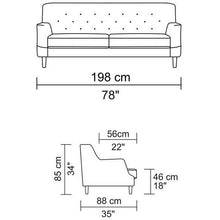 Verona Retro  3 Seater in Grey,Living Room Furniture,Lounges,Three Seaters,Modern Furniture
