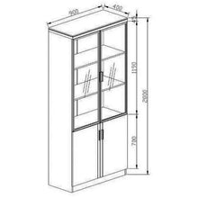 Sora Beech Display Cabinet - Dimensions | Modern Furniture Melbourne, Sydney, Adelaide, Brisbane and Perth