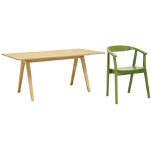 Varden Natural Table with Avice Chairs