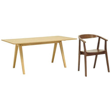 Varden Natural Table with Avice Chairs
