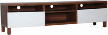 Gordy TV Unit - 180cm - Cocoa + White