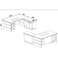 Ika L-Shaped Office Desk | innovatec Melbourne, Sydney, Adelaide, Brisbane & Perth