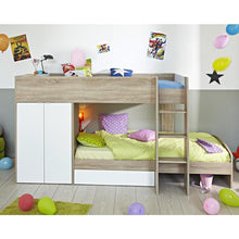 Children Bunk Bed Station with Cupboard