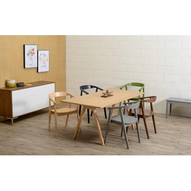 Varden Natural Table with Avice Chairs