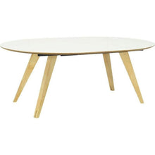 Ryder Oval Extendable Table in  White