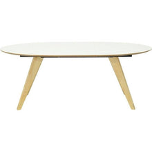 Ryder Oval Extendable Table in  White