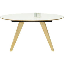 Ryder Oval Extendable Table in  White