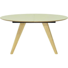 Ryder Extendable Dining Table - 160-200cm - Oak + Dust Green