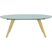 Ryder Oval Extendable Table in Dust Green