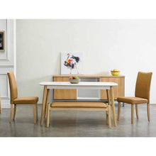 Madge Upholstered Bench Seat in Caramel | innovatec Melbourne, Sydney, Brisbane, Adelaide & Perth
