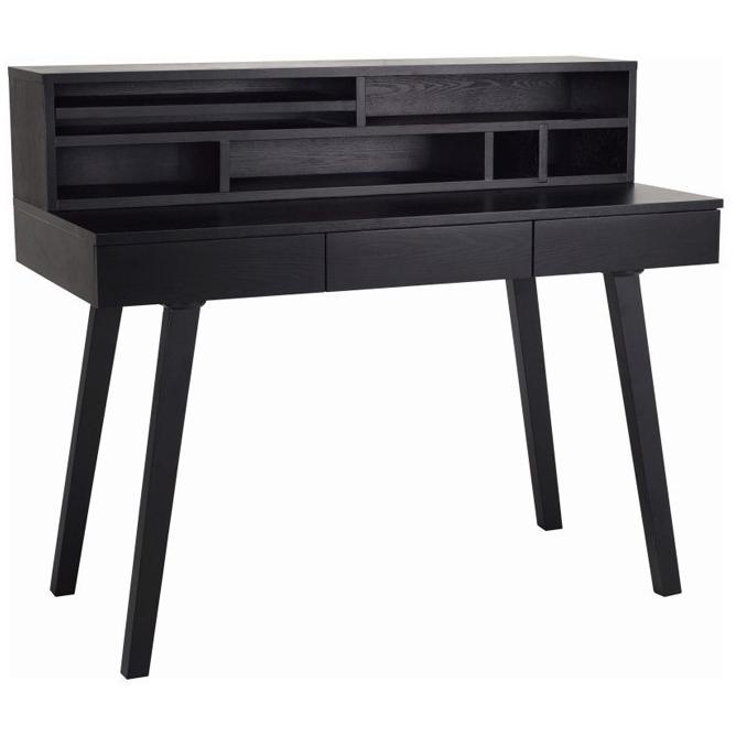 Ezra Desk With Storage in Black Ash 