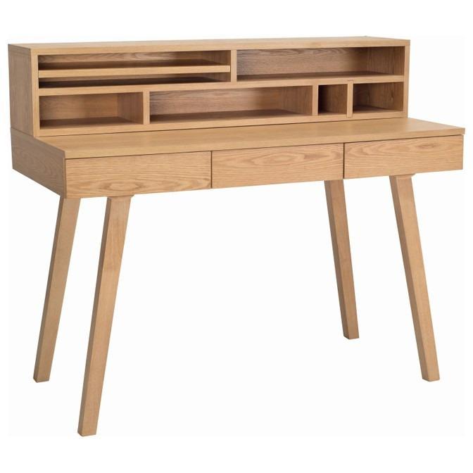 Ezra Desk With Storage in Natural 