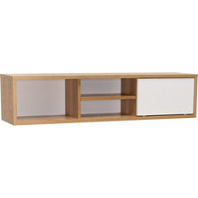 Mabon Desk With Storage In Natural/White