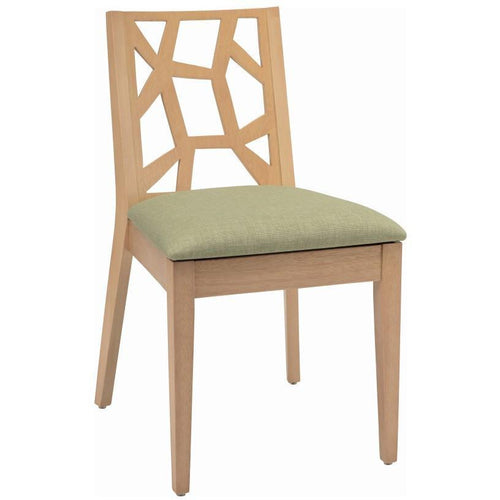 Jenifer Dining Chair - Oak + Spring Green
