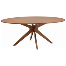 Conan Oval Dining Table In Cocoa